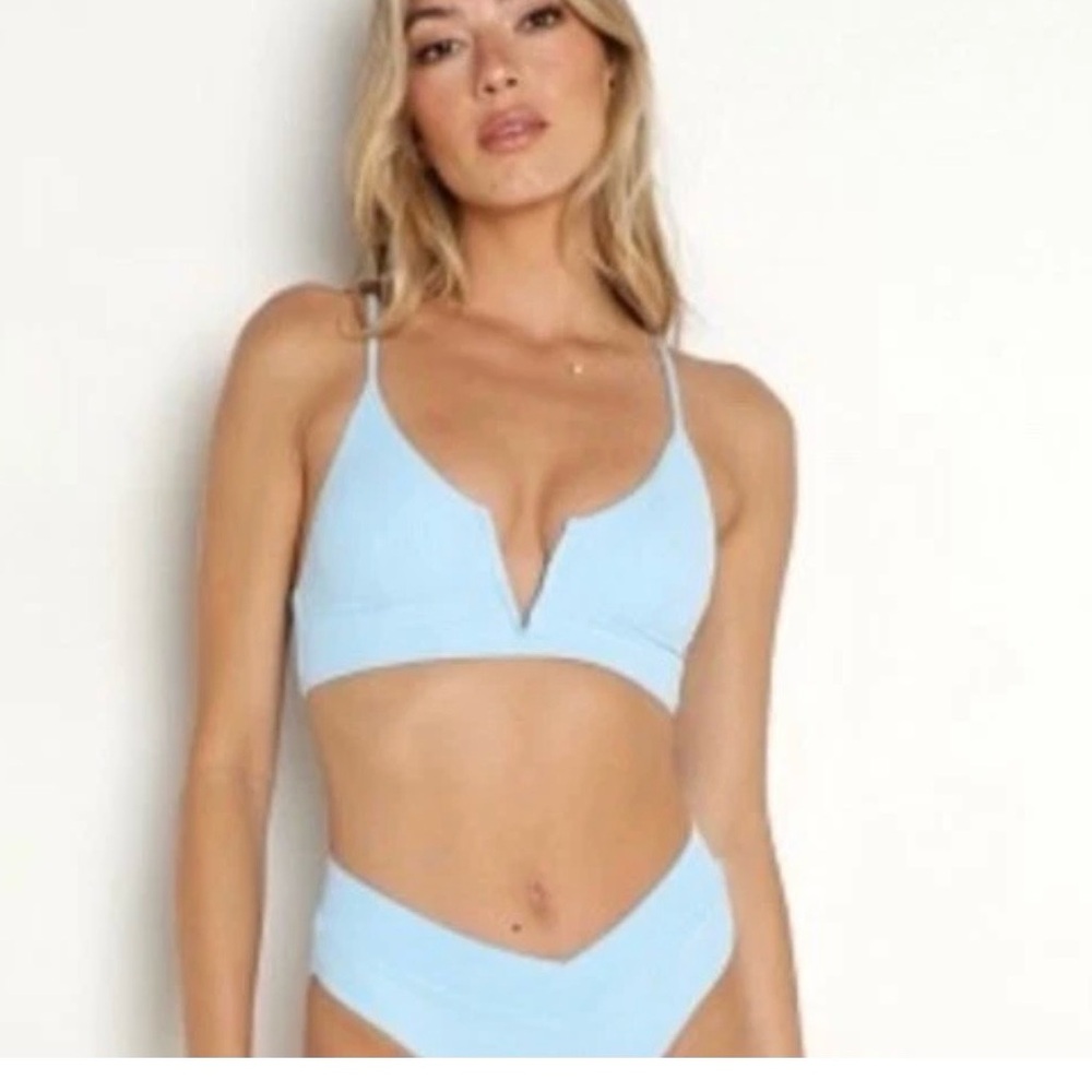 L.Space Siren Pointelle Rib Bikini Top